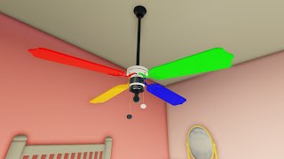 Super Rare Wobbly Ceiling Fan Design In House  Roblox Ceiling Fans [upl. by Ikkaj535]