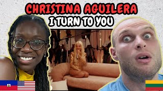 REACTION TO Christina Aguilera  I Turn to You Live  Spotify Anniversaries  FIRST TIME HEARING [upl. by Haramat]