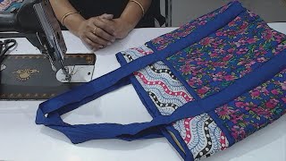 SHOPPING BAG BSERIES 1 BAG3RD  SPACIOUS  WUTH POCKETS  MULTI USE etc STEP BY STEP TUTORIAL [upl. by Ari875]