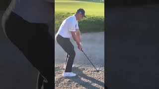 Bryson Dechambeau Bunker Swing Slow Motion [upl. by Avrenim]