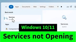 Servicesmsc not Opening in Windows 1011 easy fix [upl. by Natascha592]