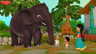 யானை யானை யானை  Tamil Rhymes for Children  Infobells [upl. by Lloyd]