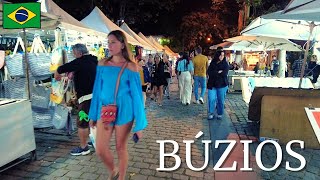 Búzios City Center Nightlife Walk 🇧🇷 [upl. by Innos]