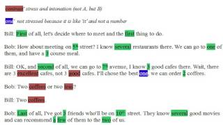 English pronunciation  intonation and stress with numbers [upl. by Shuman]