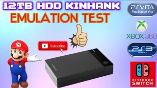 12TB HDD Kinhank emulation test  Switch I PS3 I Xbox 360 I PS2 I PS VITA I PSP I Retro Gaming King [upl. by Ary]