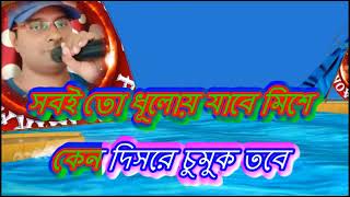 Ai To Jiban Hinsa Biddes Karaoke With Scrolling Lyrics New [upl. by Zavras]