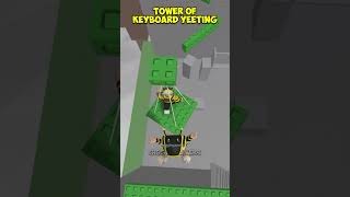 Tower of Keyboard YEETING  JTOH roblox shorts towerofhell [upl. by Regni]