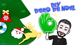 TUTO FABRIQUER UN SAPIN DE NOEL EN FEUTRINE AVEC DÉCO DÉTACHABLE [upl. by Limann498]