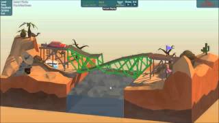 Poly Bridge  Desert Winds 14m Criss Cross solution [upl. by Sou]