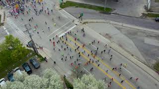 Drone view of 2019 Amway River Bank Run [upl. by Neroc903]