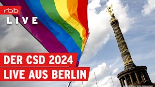 CSD Berlin 2024 Live von der Demo  Christopher Street Day [upl. by Leiruh]