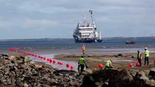 Transatlantic Fibre optic cable linking the US to Ireland [upl. by Ylicic]