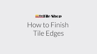 How to Finish Tile Edges  Bullnose Pencil Trim amp Metal Edging [upl. by Eidnahs]