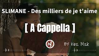 SLIMANE  Des milliers de je taime  A cappella [upl. by Pelletier871]