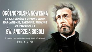 Ogólnopolska nowenna za przyczyną św Andrzeja Boboli sobota 5 marca 2022 naŻywo [upl. by Gnoy]