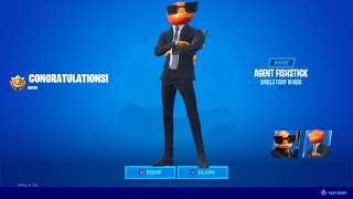 HOW to GET AGENT FISHSTICK SKIN in Fortnite New Agent Fishstick [upl. by Laiceps501]