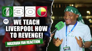 NIGERIA 30 BENIN REPUBLIC Godfrey  NIGERIAN FAN REACTION 2025 AFCON Qualifiers HIGHLIGHTS 2324 [upl. by Tore]