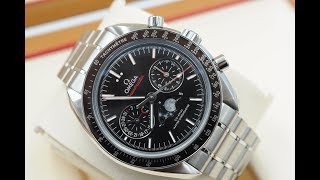 EWC Unboxing the Omega Speedmaster Master Chronometer Coaxial Moonphase [upl. by Simsar]