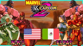 Marvel Vs Capcom 2  NKI 🇺🇸 VS 🇲🇽 ELPAT  FLYCAST FIGHTCADE 2 [upl. by Jilly]