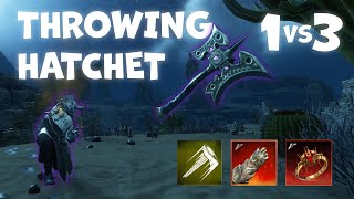 New World PVP 1vs3 Throwing Hatchet VG Artifact build  Blooddrinker [upl. by Friedlander996]