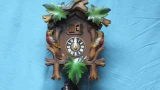 Vintage Germany Cuckoo Clock Schmeckenbecher amp M Angem with Music Box [upl. by Hgielrak23]