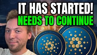 CARDANO ADA  IT HAS STARTED THIS NEEDS TO CONTINUE [upl. by Akemehs]