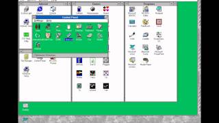 Windows 31 and Office 43 demonstration plus Visual Basic 30 and Castle of the Winds [upl. by Yllime923]