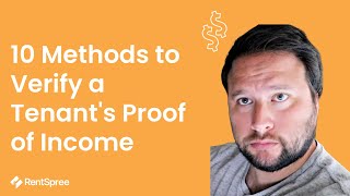 10 Methods to Verify a Tenants Proof of Income [upl. by Ifar518]