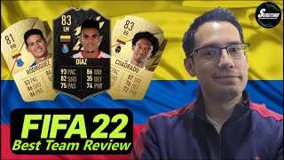 BEST COLOMBIAN TEAM IN FIFA 22  Fifa 22 Best Team Review [upl. by Lundberg]