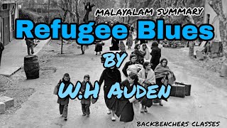 Refugee Blues by WH Audenmalayalam [upl. by Shah]