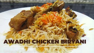 Awadhi Chicken Biryani Recipe  Lucknowi Biryani Recipe [upl. by Irahcaz]