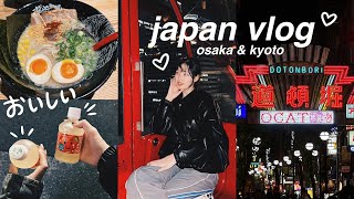 JAPAN VLOG OSAKA amp KYOTO  good food in dotonbori shopping miffy store fun in arashiyama [upl. by Billye]