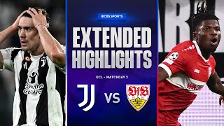 Juventus vs Stuttgart Extended Highlights  UCL League Phase MD 3  CBS Sports Golazo [upl. by Humberto]