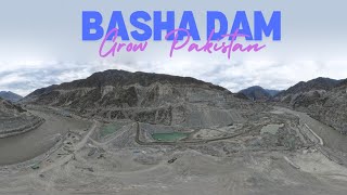 Diamer Basha Dam Project  Drone Shot 2024 [upl. by Bonn]