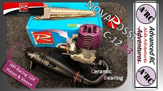 Novarossi C12 R3  Full Nitro Engine Build  Crank Mods Building Tips Bearings and More [upl. by Adaynek]