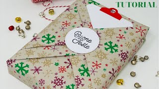 Come confezionare un regalo Packaging doppio kimono TUTORIAL  Calendario dellavvento [upl. by Emorej788]