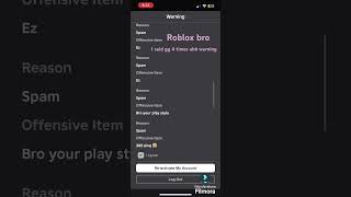 Roblox fix your moderation I said ez 4 times [upl. by Ehcar]