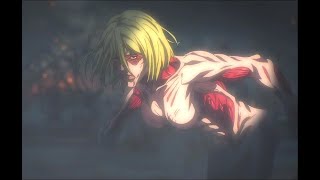 Female titan beautiful kick on the titan introduction  Attack On Titan Final [upl. by Isolde]