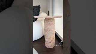 This pink travertine side table from 1stdibs is absolutely the perfect addiction to any girly space [upl. by Wentworth]