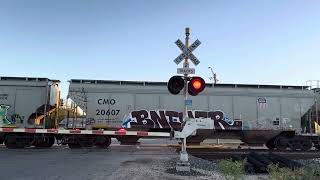 Eastbound Union Pacific Grain Train Castro Ave Crossing Hondo TX [upl. by Esiole871]