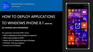 How to Deploy applications to Windows Phone 8 1 Devices WITHPC [upl. by Atiuqrehs]