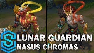 Lunar Guardian Nasus Chroma Skins [upl. by Gitlow]