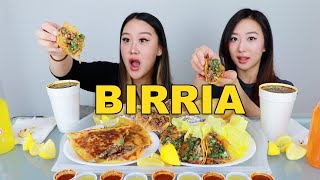 BIRRIA TACOS BURRITO QUESADILLA 🌮  MEXICAN FOOD MUKBANG [upl. by Annyl]