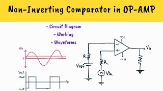 NonInverting Comparator in OPAMP  Hindi  Comparators in OpAmp [upl. by Sauder3]