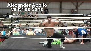 Kriss Sans vs Alexander Apollo Free Wrestling Match [upl. by Nuoras436]