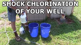 How to disinfect your well water  Shock chlorination [upl. by Nihcas]