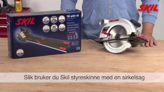 Slik bruker du Skil styreskinne med en sirkelsag [upl. by Stouffer543]