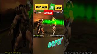 shao kahn vs goro fatality mortal combat unchained [upl. by Etnoval]