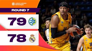 Dramatic 01 SECOND victory  Maccabi  Real Madrid  BASKETBALL HIGHLIGHTS R7 202425 [upl. by Iphigenia]