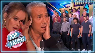 SENSATIONAL Welsh Male Choir Has Judges In TEARS In Britains Got Talent Audition 2023 [upl. by Reinar]